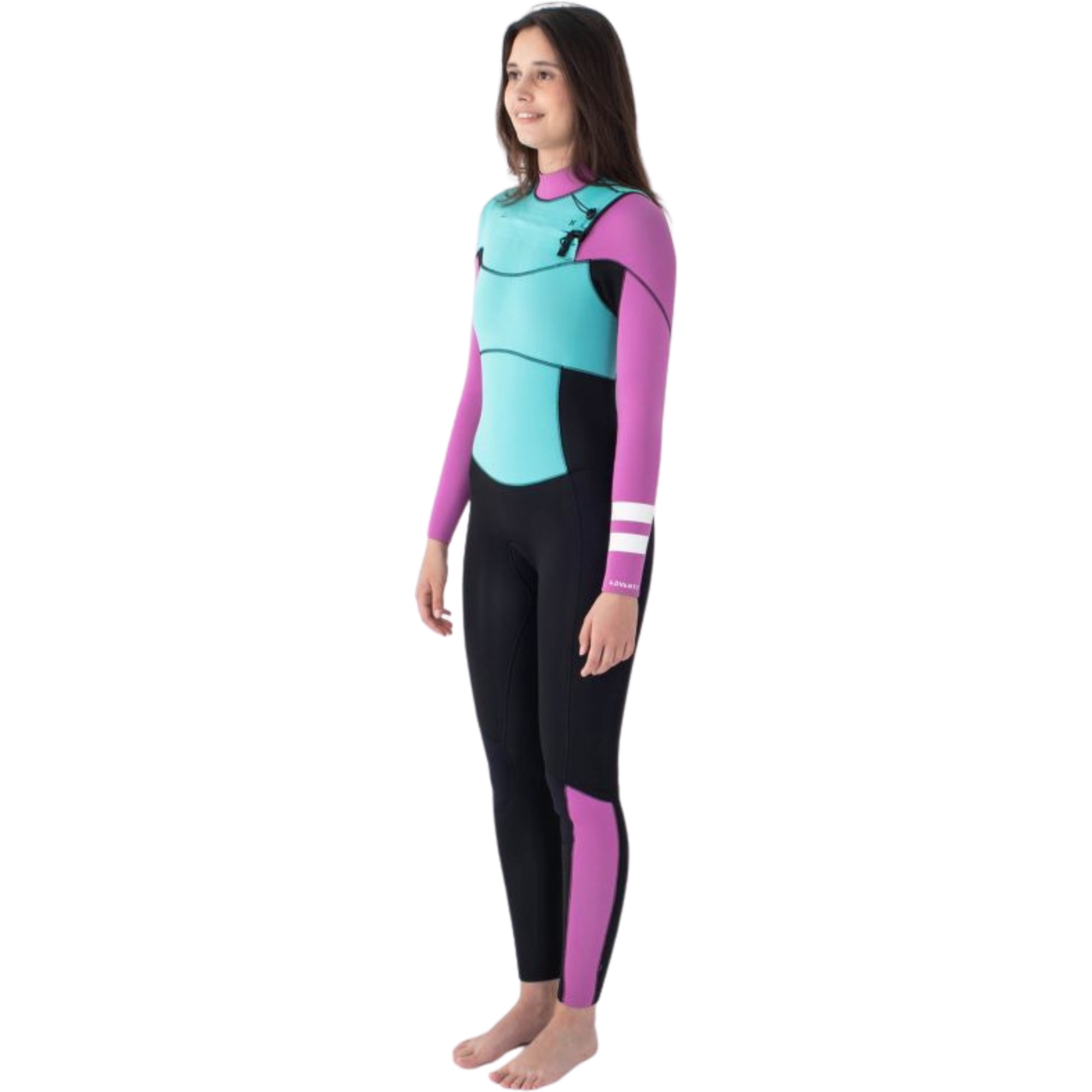 Hurley Dames Advant 4/3mm Borst Ritssluiting Wetsuit WFS0013403 - Pistachio